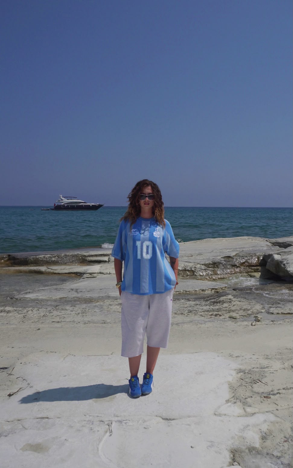 D10S Blue Knit Jersey